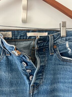 Levi's Wedgie High-Rise Blue Denim Jeans